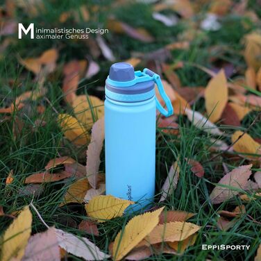 Термос EppiSporty-EPPIKAN 750 мл 100 герметичний Нержавіюча сталь Спортивна кришка Без BPA Для спорту/університету/школи Гарячий/холодний (пастельний фіолетовий) 750 мл