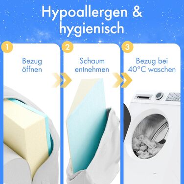 Клин-подушка Velara для ліжка, ширина 90 см Зроблено в Європі Інноваційна 2-шарова система Рефлюксна подушка для покращеного положення сну Клин-наматрацник Клин-наматрацник Подушка для читання з м&39яким чохлом, який можна прати, 90 x 60 x 15 см, білий