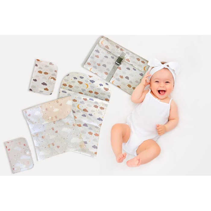Пеленальний матрацик для подорожей компактний пеленальний матрацик XL - комбінований знімний пеленальний мішок з 6 відділеннями, д