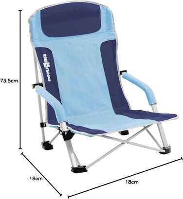 Пляжний стілець Була синій/світло-блакитний