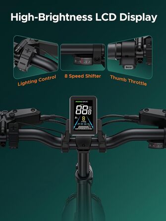 Чоловічий складний електровелосипед ENGWE E-Bike з товстими шинами 20x4.0 дюймів, знімним акумулятором 16Ah, великим запасом ходу до 150 км/110 км, повною підвіскою, 8 швидкостей, двигуном Engine Pro/Engine Pro 2.0 Black YS-9043-1 ENGINE Pro 2.0