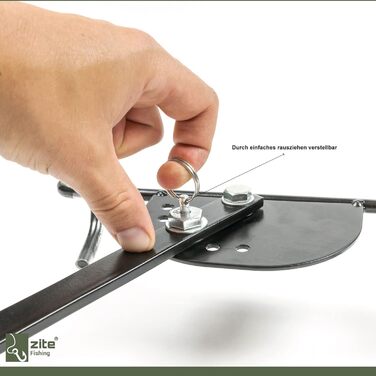 Тримач для вудки Zite Металевий та регульований - Стабільна підставка для поплавкових вудок - Міцна підставка для вудки/плавучий тримач для вудки, Тримач для вудки, Тримач для вудки, Рибальська підставка