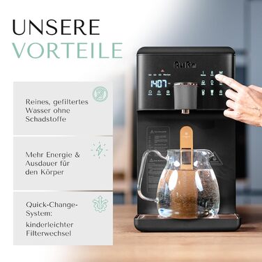 Водяний фільтр для чистої води, дозатор гарячої води та водневий диспенсер, система зворотного осмосу з баком Диспенсер для осмосу для дому або автофургону, 6L -