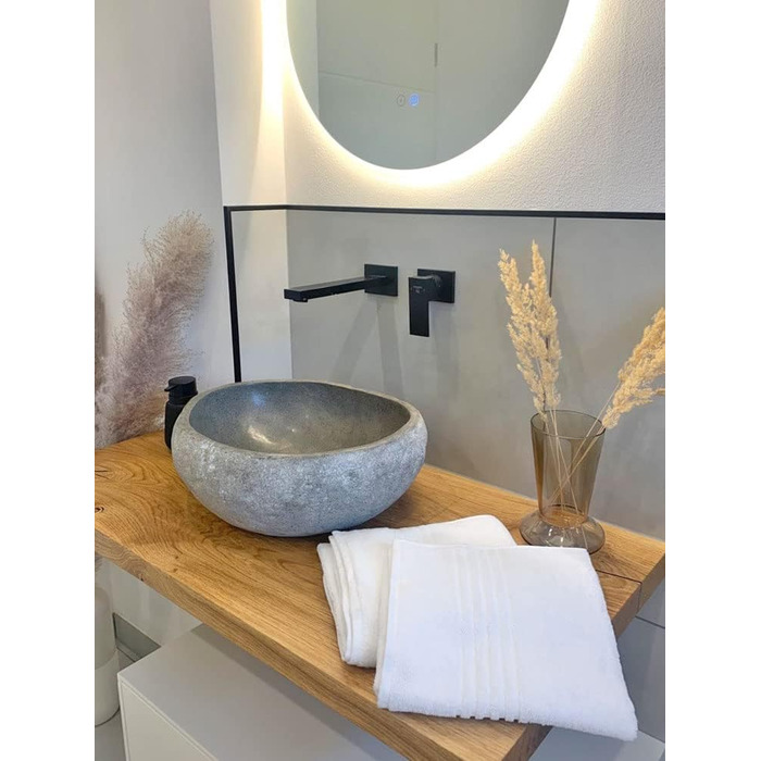 Набір з 4 рушників розміром 50x100 см - поглинаючі рушники для ванни білого кольору - з практичною вішалкою - з елегантними смужка