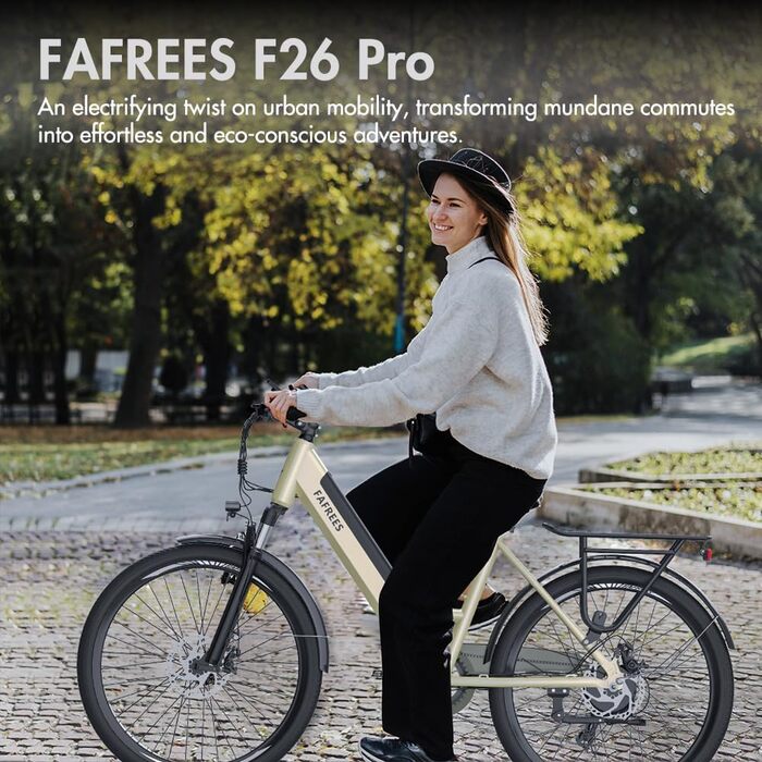 Офіційний жіночий велосипед F26-PRO з додатком E Bike 26 дюймів, чоловічий електричний велосипед E Bike 250 Вт, гірський велосипед Ebike 42N.m з акумулятором 36V / 14,5AH Shimano Pedelec E Bike Women 120 кг IP54 Green