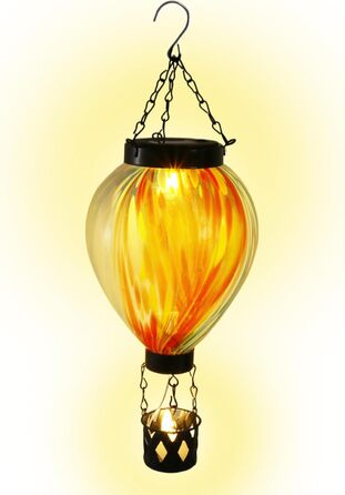 Сонячна лампа на повітряних кульках, повітряний ліхтар для подвір&39я, декоративна лампа 20,3 см з водонепроникною функцією, міцний вуличний ліхтар для доріжок, садовий аксесуар зі святковим дизайном, предмет декору для дому