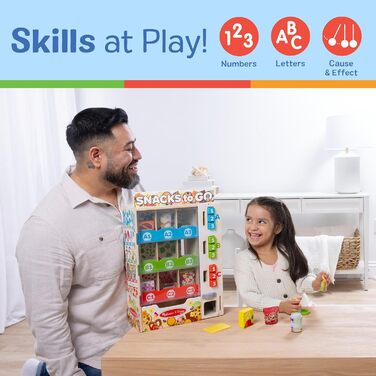 Ігровий набір Торговий автомат Melissa & Doug, 19 деталей, зі снеками, напоями та монетами, розвиваюча іграшка для дітей від 3 років