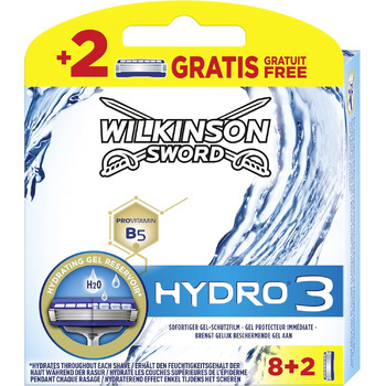 Бритва Wilkinson Sword Hydro 3 леза для чоловіків, 10 лез, бритва 8 2 шт.