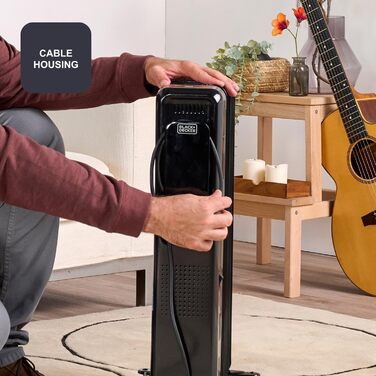 Електронний масляний радіатор 2000 Вт 9 нагрівальних елементів 3 режими нагріву Цифровий дисплей Регульований термостат 24-годинний таймер Ультратихий 2000 Вт 9 елементів, 2001E