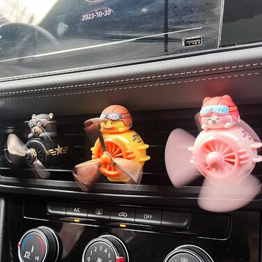 Автомобільний ароматизатор інтер'єру Cute Pilot Duck, вентиляційний отвір для ароматизації автомобіля, що обертається пропелер Авт