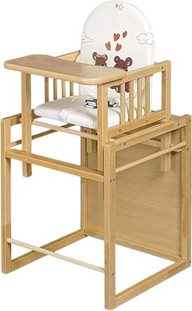 Комбінований дитячий стільчик Best for Kids легко трансформований дитячий стільчик-стілець дерев'яний дитячий стільчик зі столом і