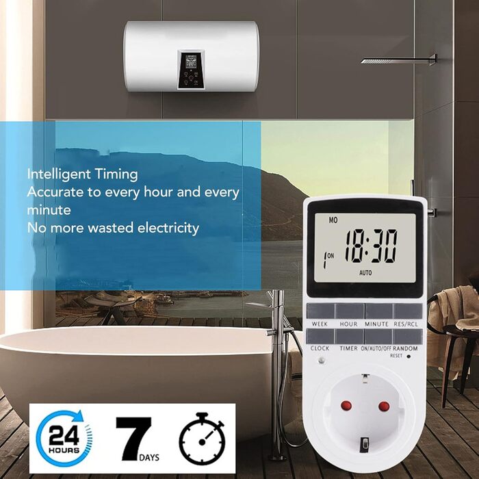 Інтелектуальна розетка електронного таймера, енергозберігаюча конструкція, розетка синхронізації живлення, вогнестійкість, режими зворотного відліку та вимкнення з інтелектуальною розеткою для