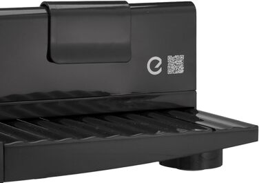 Харчовий слайсер ЧОРНИЙ Зроблено в EU I Компактний електричний слайсер, Хліборізка Ø 170 мм лезо з нержавіючої сталі 2в1 Регульований 0-17 мм, без бісфенолу А 100 Вт (142420002) Чорний RS42, 42