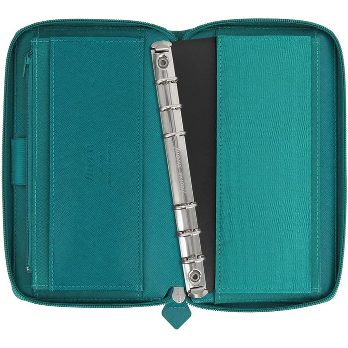 Органайзер Filofax 22536 Compact Saffiano Zip, аквамарин Одинарний