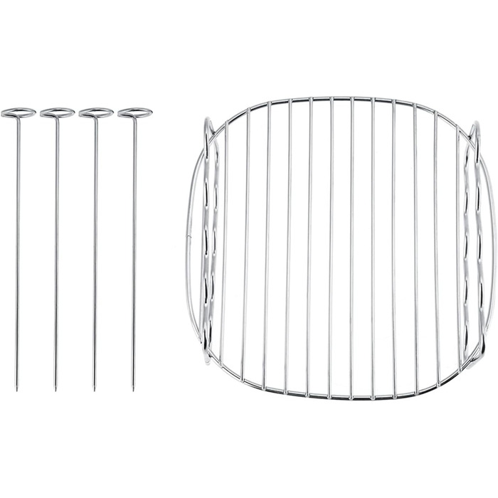 Стійка для фритюрниці Ninja, шампури Деко для випікання для штабельованої фритюрниці Cosori 3.8 л Заміна решітки для барбекю двошарова