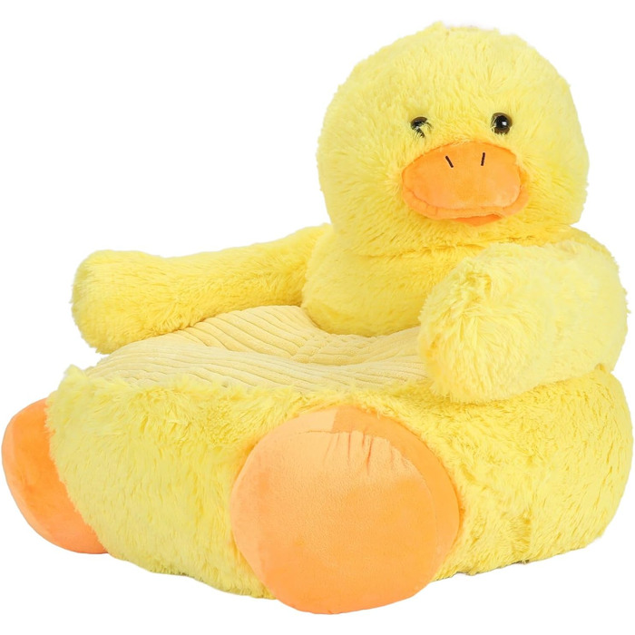 Плюшеве сидіння у формі качки зі спинкою - м&39яке, зручне та миється, милий дизайн тварин для спальні або ігрової кімнати