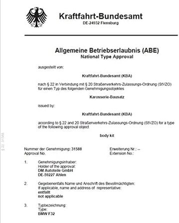 Передній спойлер DM Autoteile чорний сумісний з BMW F32 F33 F36 з M-Package