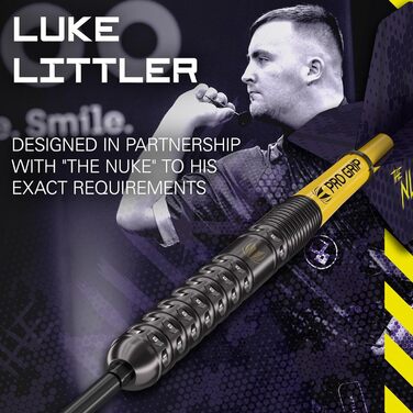 Цільові дротики Luke Littler G1 Dartpfeile 22G/23G/24G 90 вольфраму Набір дротиків зі швейцарським наконечником зі сталевим наконечником - Швейцарські точкові дротики, SP Tool Inclusive, видання для гравців Набір Nuke Dart Steeldarts Metallspitze Darts