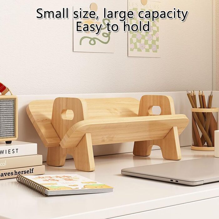 Дерев&39яна дитяча книжкова полиця, настільна дитяча книжкова полиця, стійка для зберігання, невеликий органайзер для дитячої кімнати (дерево)