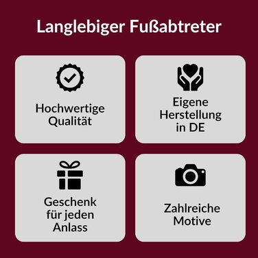 Персоналізований килимок для дверей - міцний, нековзний килимок для використання всередині та зовні приміщень - можна прати - килимок для зовнішніх та вхідних дверей - 60x40 см - собака/кіт з фотографією та іменем (імітація дерева)