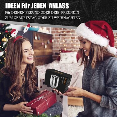 Винний кухоль TELANKS на винос, 2 шт. и келиха для вина, кружка для вина з нержавіючої сталі, ізольована кришкою, подарунок для ке