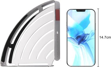 Полиця для душу DUFU Кутова полиця, полиця для душу без свердління Полиця для ванної кімнати з нержавіючої сталі SUS304, самоклеючий кошик для душу, кутовий органайзер для ванної кімнати, тримач для шампуню з 4 гачками для душу (срібло-2 шт.)