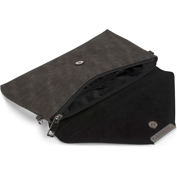 Клатч-конверт з плетінням, ручка для руки, знімний ремінець, вечірня сумочка, жіноча 02012184, колір Чорний