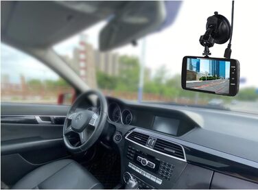 Бездротовий зв'язок AEG на сонячних батареях, цифровий, допоміжний засіб для паркування/маневрування, з бездротовим передавачем, подвійним РК-дисплеєм, водонепроникним, нічним баченням (відеореєстратор DC 2)