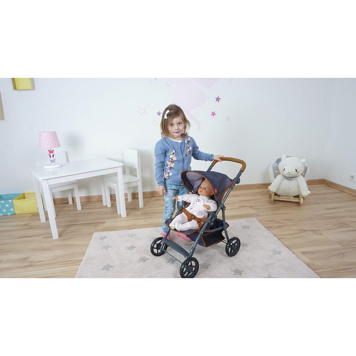 Коляска для ляльки Ліба - темно-синій, 16830 -