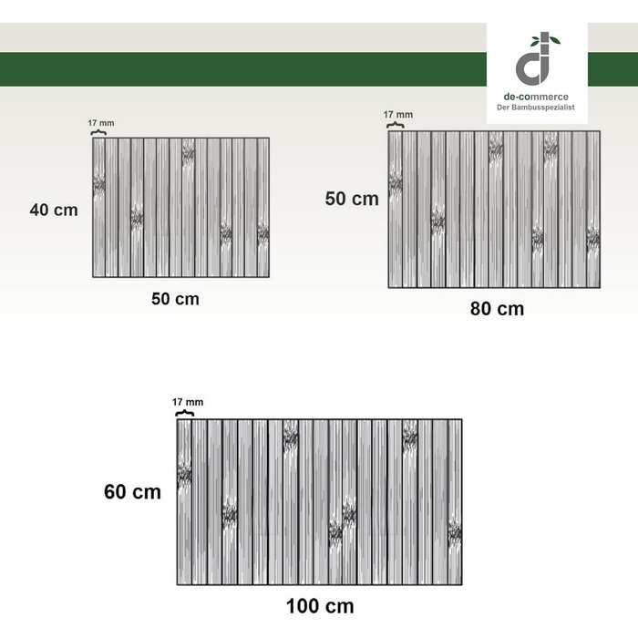 Килимки для ванної з бамбука DE-COMmerce, набір з 3 шт. , килимок для ванної, дерев&39яний килимок, бамбуковий килимок, ванна кімната, нековзний, колір природний