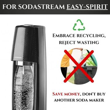 Змінний важіль для SodaStream Easy Spirit Soda Maker Push Lever Посилена версія запчастини - штовхач, штовхач, заміна, важіль Кнопка SodaStream EASY SPIRIT FIZZI
