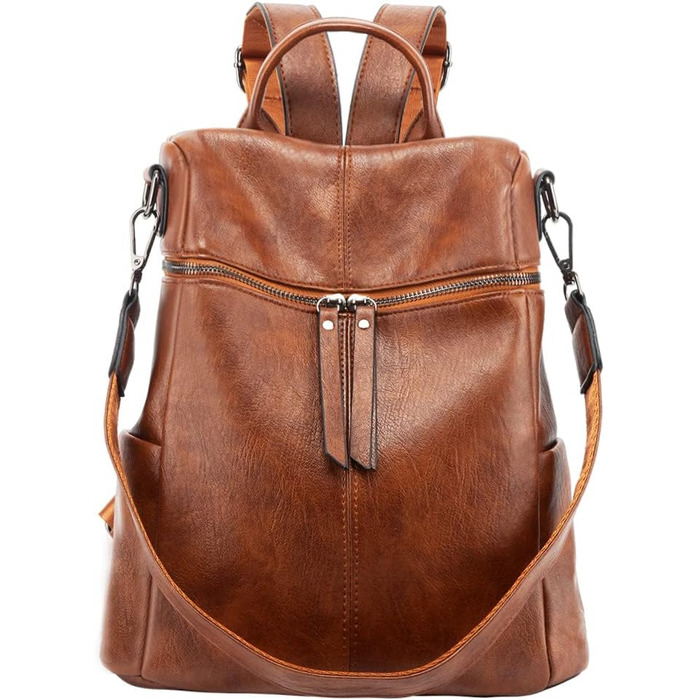 Рюкзак жіночий невеликий проти крадіжки з пу шкіряна сумка через плече сумочка міський рюкзак для жінок дівчат елегантний для подо