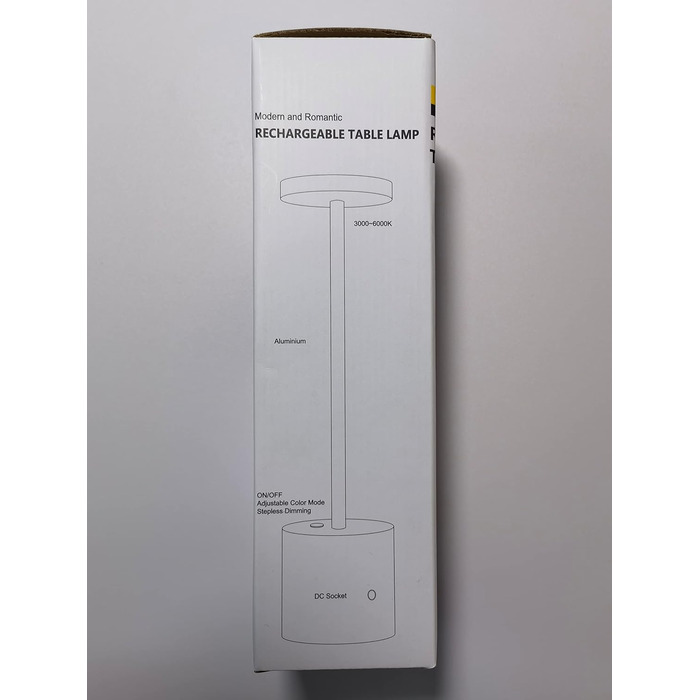 Світлодіодна настільна лампа Бездротова батарея, Настільна лампа Hapfish 5000 мАг, що заряджається через USB, Настільні лампи Живл