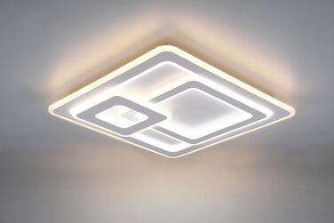 Стеля LED-світильник Trio Leuchten Mita 629219331, матовий білий метал, акрил, 76 Вт, з пультом, димером та зміною кольорів, 551см