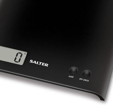 Цифрові кухонні ваги Salter 1066 BKDR15 Arc - компактні ваги на 3 кг, батарейка CR2032 в комплекті, функція додавання та зважуванн