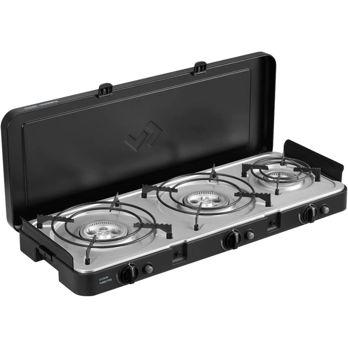 Гриль - Портативні грилі - Поверхня для приготування їжі з нержавіючої сталі - У комплекті захисний чохол - Кемпінг - Обов&39язкові речі для барбекю 3 Cook Turbo FFD 50mBar, 3 Cook Turbo FFD Deluxe - 50mBar -