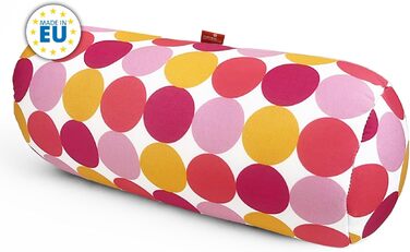 Кругла релаксаційна антистресова подушка Знімає тиск на шийний відділ хребта Наповнена дрібними комфортними намистинами М&39яка тканина з лайкри Можна прати в пральній машині 35 x 15 см Троянди