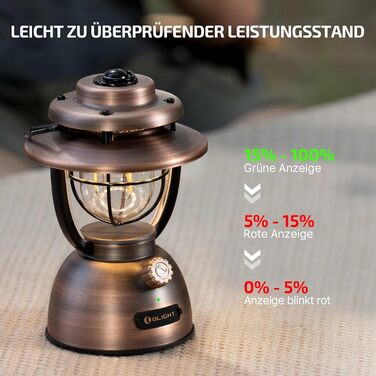 Розумний кемпінговий ліхтар OLIGHT Olantern Classic 2 Pro 300 лм із керуванням застосунком, світлодіодний ліхтар у ретро-стилі, плавне затемнення, аварійний портативний зарядний пристрій USB, для кемпінгу, саду, активного відпочинку на свіжому повітрі, по