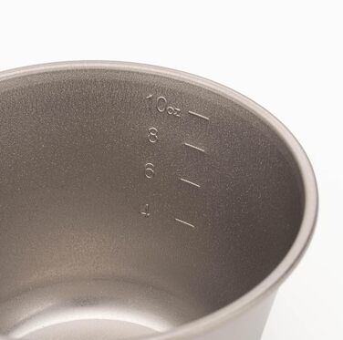 Чашка Snow Peak Titanium Backpackers, срібляста, 322 мл, надлегка, штабельована чашка, виготовлена в Японії для їжі, пиття, приготування їжі та вимірювання для кемпінгу та активного відпочинку на свіжому повітрі
