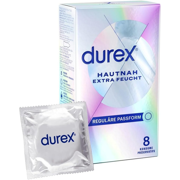 Презервативи Durex Skin Feel Extra Wet, ультратонкі, 8 шт