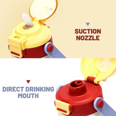 Дитяча ізольована пляшка для води об&39ємом 350 мл із трубочкою, вакуумний стаканчик з подвійними стінками без бісфенолу А, нержавіюча сталь 18/8, герметичні дитячі чашки з трубочкою для школи, подорожей, хлопчиків та дівчаток (бежевий)