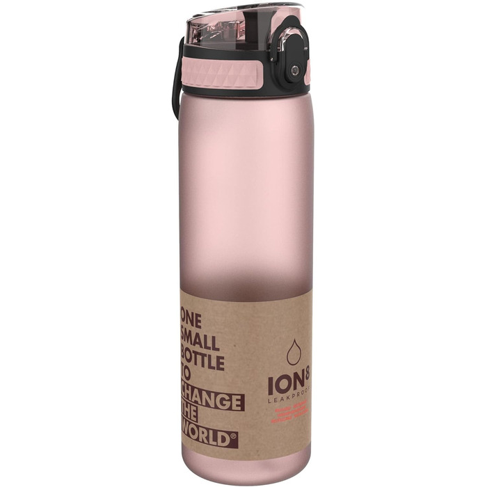 Пляшка для пиття ion8, 500 мл, Непротікаюча, відкривається однією рукою, надійний замок, можна мити в посудомийній машині, не міст