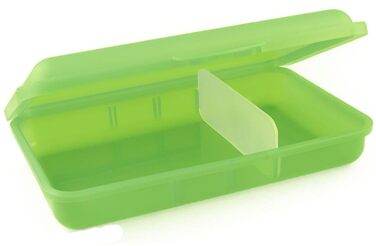 Контейнер для обіду Buchsteiner Klickbox FLAT з роздільником Ланчбокс Коробка для зберігання Герметична коробка Можна мити в посудомийній машині (7665l)