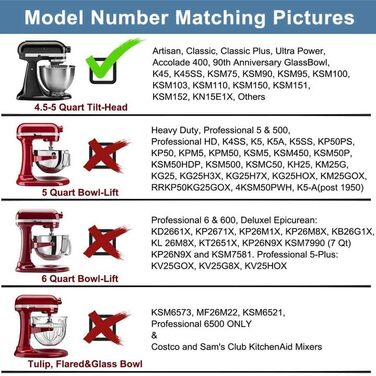 Спіральний гачок для тіста Cofun з нержавіючої сталі для міксера Kitchenaid, 4.5 кВт 5 кВт Насадки для нахиленого міксера для тіста Kitchenaid можна мити в посудомийній машині, (C2302) Спіральний гачок