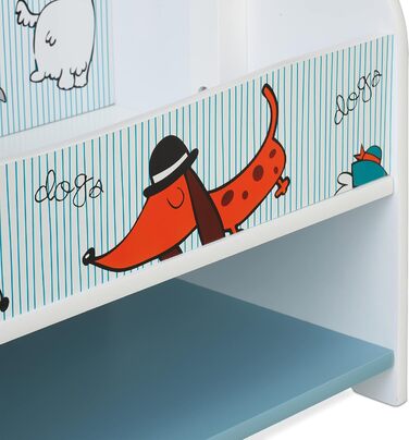 Кольорова вішалка для дитячого одягу, HBT 10730 см, 4 гачки, 2 полиці, вішалка для верхнього одягу, решітка для дитячої кімнати, д