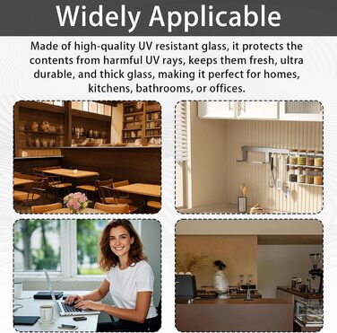 Банки для зберігання, контейнери для зберігання об&39ємом 500 мл з гігрометром у кришці, захист від ультрафіолету, скло для зберігання, консервація, стійкі до запахів, герметичні, біофотонне скло - фіолетово-чорне