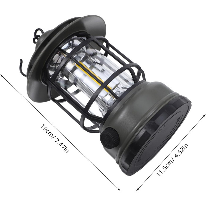 Акумуляторний світлодіодний кемпінговий ліхтар Наметовий ліхтар для використання на вулиці під час відключення електроенергії, ідеально підходить для походів та подорожей аварійний ліхтар для походів та кемпінгу, оливково-зелений