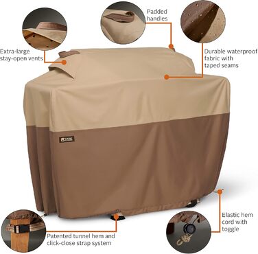 Водонепроникний чохол для гриля Classic Accessories Veranda's Best (70 x 30 x 48 дюймів), колір Earth