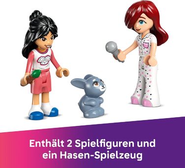 Кімната Пейслі LEGO Friends - Іграшка для рольових ігор - Подарунок для дівчаток віком від 6 років - Набір з 2 мініфігурками, фігуркою кролика та гітарою - Креативний ігровий набір для дітей 42647