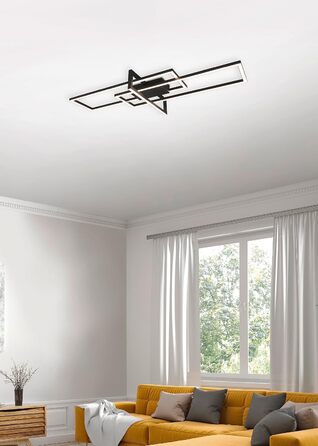 Стельовий LED-світильник Trio Leuchten Salinas 620310332, матовий чорний метал, 34 Вт, з функцією Switch Dimmer